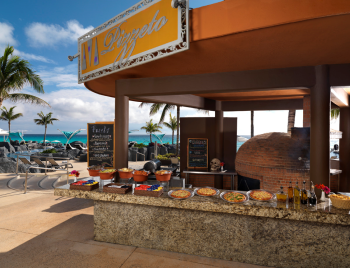  Casual buffet-style restaurant with open seating and colorful décor at Pizzeto
