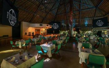 Interior of Fuentes Culinary Theatre, an
interactive dining venue featuring chef-led culinary presentations and
multi-course meals. Interior of Fuentes Culinary Theatre, an
interactive dining venue featuring chef-led culinary presentations and
multi-course meals.